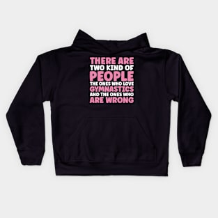 People Who Love Gymnastics Funny Girls Women Gymnast Kids Hoodie